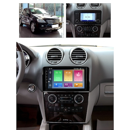 Navigatie dedicata Mercedes ML W164, 4GB RAM 64GB ROM, Quad Core, Display 9" QLED 1K, Carplay, Android 14, Bluetooth, Magazin Play, Suport Camere AHD [2]