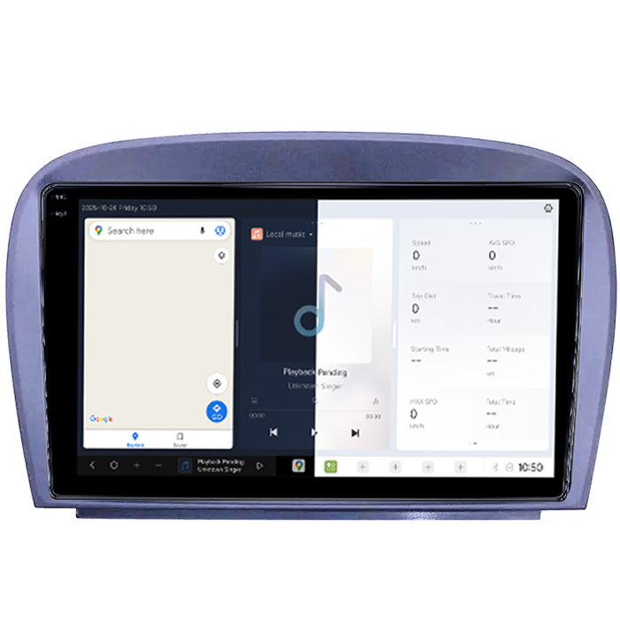Navigatie dedicata Mercedes SL W230 2004-2011 A-W230 DUDU3, 4GB RAM 64GB ROM, Octacore, Platforma 8581, Android, Display QLED 9", DSP, Carplay&AndroidAuto [2]