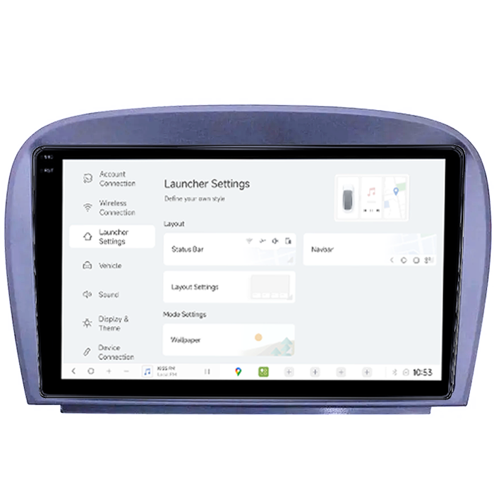 Navigatie dedicata Mercedes SL W230 2004-2011 A-W230 DUDU3, 4GB RAM 64GB ROM, Octacore, Platforma 8581, Android, Display QLED 9", DSP, Carplay&AndroidAuto [5]