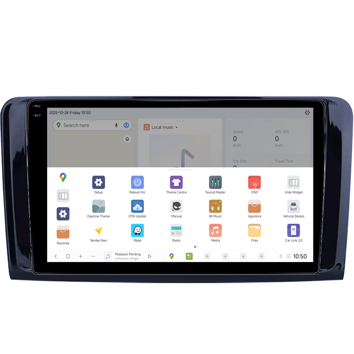 Navigatie dedicata Mercedes ML W164 DUDU3, 4GB RAM 64GB ROM, Octacore, Platforma 8581, Android, Display QLED 9", DSP, Carplay&AndroidAuto [3]