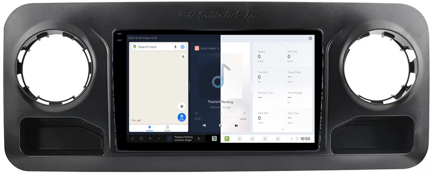 Navigatie dedicata Mercedes Benz Sprinter 2019 DUDU3, 4GB RAM 64GB ROM, Octacore, Platforma 8581, Android, Display QLED 9", DSP, Carplay&AndroidAuto [2]