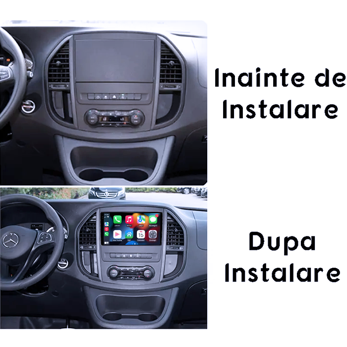 Navigatie dedicata Mercedes Vito 3, 8GB RAM 128GB ROM, Octacore, Platforma TS18,Android 14, Display QLED 10", Suporta camera 360", DSP, Carplay&Android Auto, SIM 4G, Ventilator Activ [6]