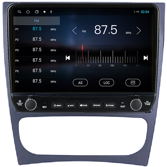 Navigatie dedicata Mercedes w203 Tesla cu butoane rotative model 2024, 4GB RAM 64GB ROM, Procesor Quadcore, Android 14, Display QLED 10", DSP, Carplay&Android Auto [3]