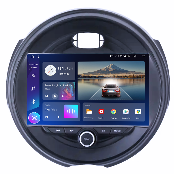 Navigatie dedicata Mini Cooper 2015-2019, 4GB RAM 64GB ROM, Quad Core, Display 9" QLED 1K, Carplay, Android 14, Bluetooth, Magazin Play, Suport Camere AHD [4]