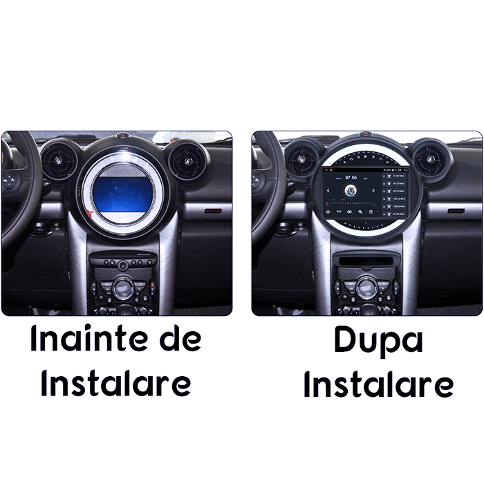 Navigatie dedicata Mini Cooper Countryman 2007-2014, 12GB RAM 256GB ROM, Android 13, Rezolutie 2K, Display QLED 9", DSP, Carplay&Android Auto, SIM 4G, Ventilator Activ, Suport Camere 360 [3]
