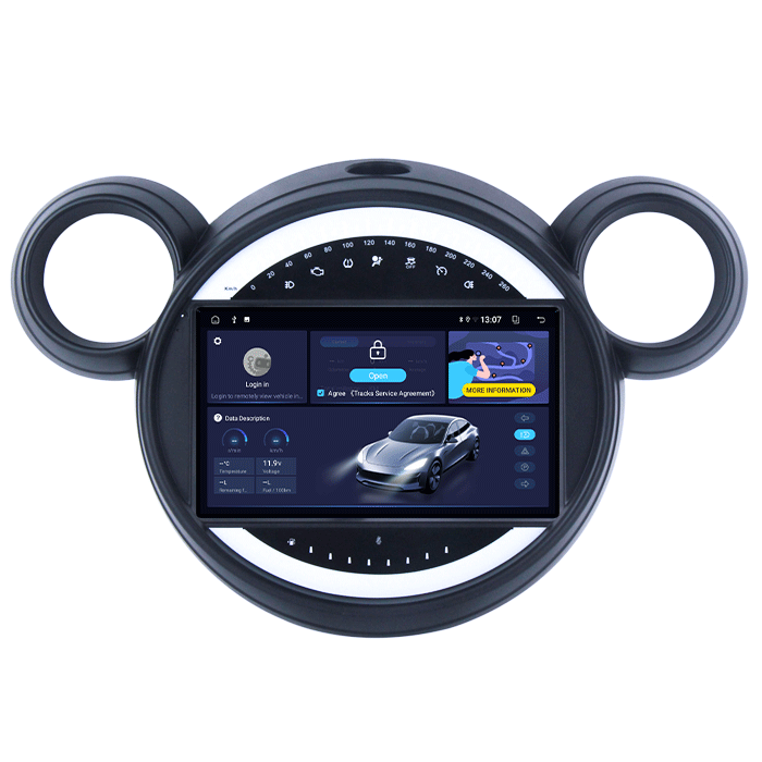 Navigatie dedicata Mini Cooper Countryman 2007-2014, 12GB RAM 256GB ROM, Android 13, Rezolutie 2K, Display QLED 9", DSP, Carplay&Android Auto, SIM 4G, Ventilator Activ, Suport Camere 360 [2]