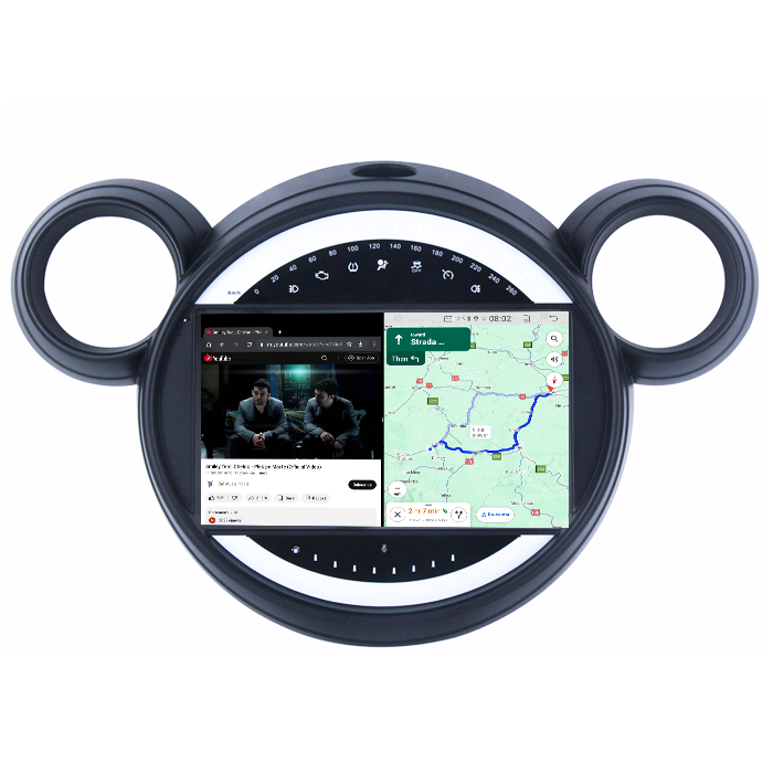 Navigatie dedicata Mini Cooper Countryman 2007-2014, 4GB RAM 64GB ROM, Quad Core, Display 9" QLED 1K, Carplay&Android Auto, Android 14, Suport Camere AHD [6]