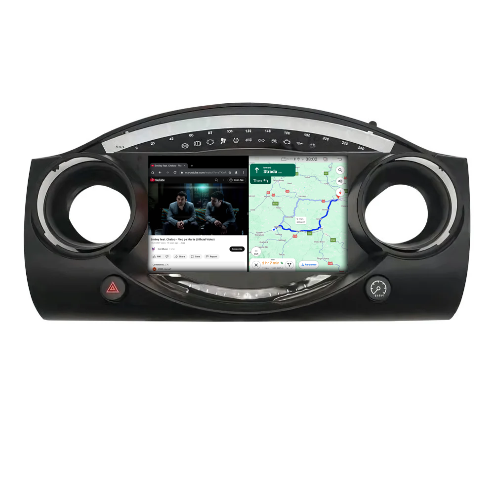 Navigatie dedicata MiniCooper One R50 R52 R53 2001-2008, 4GB RAM 64GB ROM, Octacore, Android 14, Display QLED  9", DSP, Carplay, Android Auto, Internet, Youtube, Waze, WIFI, Bluetooth [2]