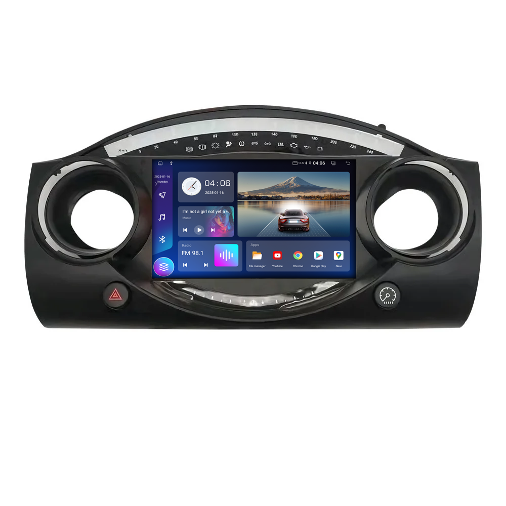Navigatie dedicata MiniCooper One R50 R52 R53 2001-2008, 4GB RAM 64GB ROM, Quadcore, Android 14, Display QLED  9", DSP, Carplay&Android Auto, Suport camere AHD [4]