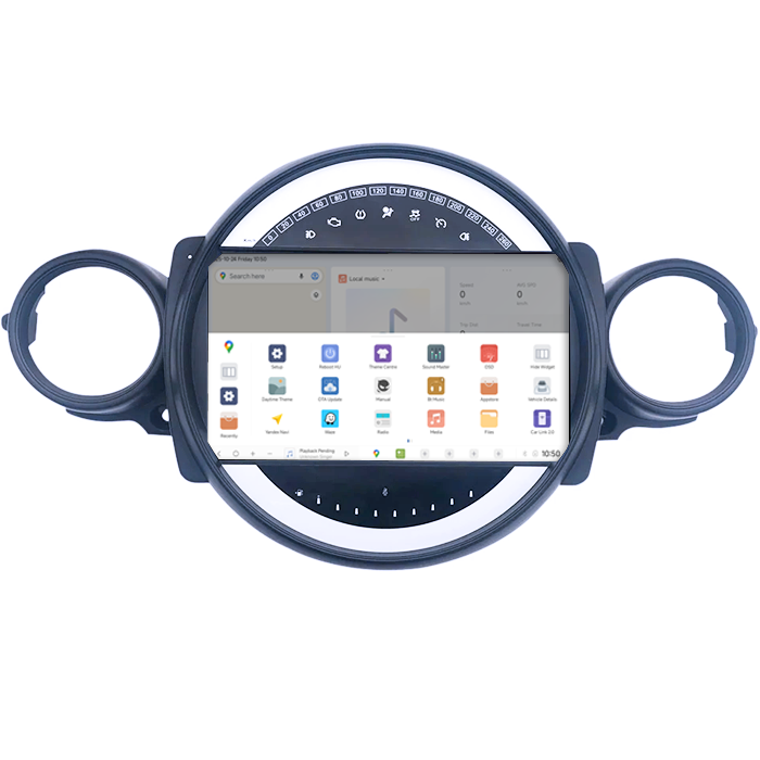 Navigatie dedicata Mini Cooper 2011-2014, DUDU3, 4GB RAM 64GB ROM, Octacore, Platforma 8581, Android, Display QLED 9", DSP, Carplay&AndroidAuto [4]