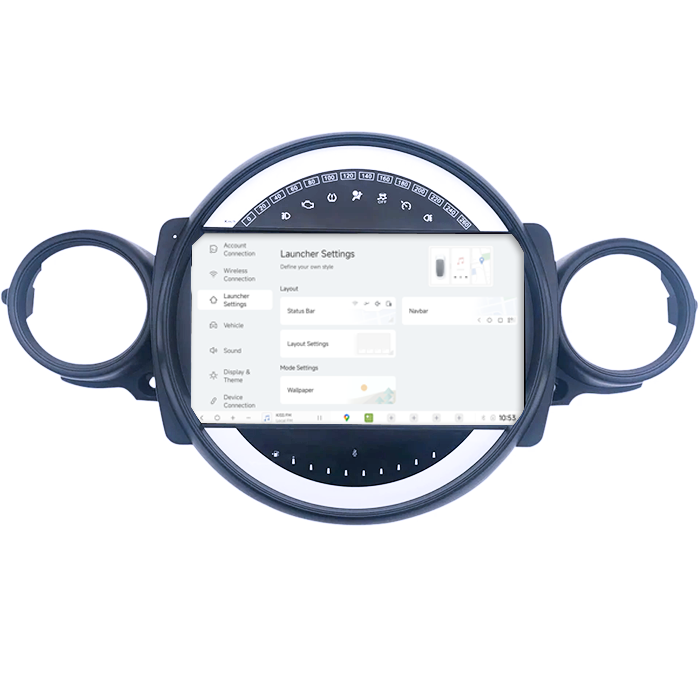 Navigatie dedicata Mini Cooper 2011-2014, DUDU3, 4GB RAM 64GB ROM, Octacore, Platforma 8581, Android, Display QLED 9", DSP, Carplay&AndroidAuto [2]