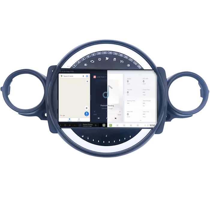 Navigatie dedicata Mini Cooper 2011-2014, DUDU3, 4GB RAM 64GB ROM, Octacore, Platforma 8581, Android, Display QLED 9", DSP, Carplay&AndroidAuto [5]