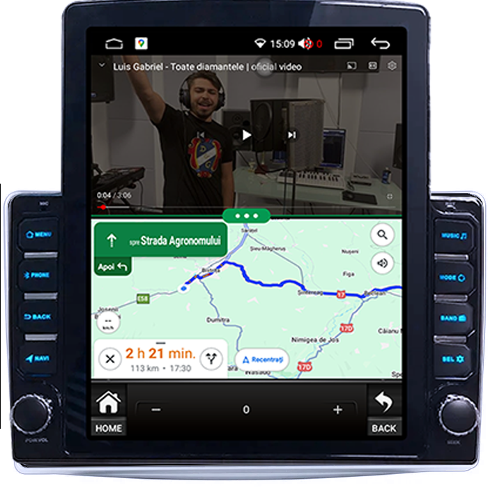 Navigatie dedicata Mito 2008-2018 Tesla Style, 4GB RAM 64GB ROM, Procesor Quadcore, Android 14, Display QLED 10", DSP, Carplay&Android Auto                          [2]