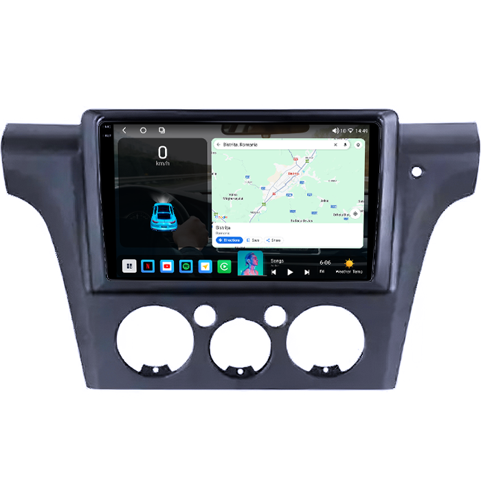 Navigatie dedicata Mitsubishi Airtrek Outlander 2001-2005, 4GB RAM 64GB ROM, Octacore, Android 14, Display QLED 1K 10", Carplay&Android Auto, SIM 4G, Ventilator Activ [2]