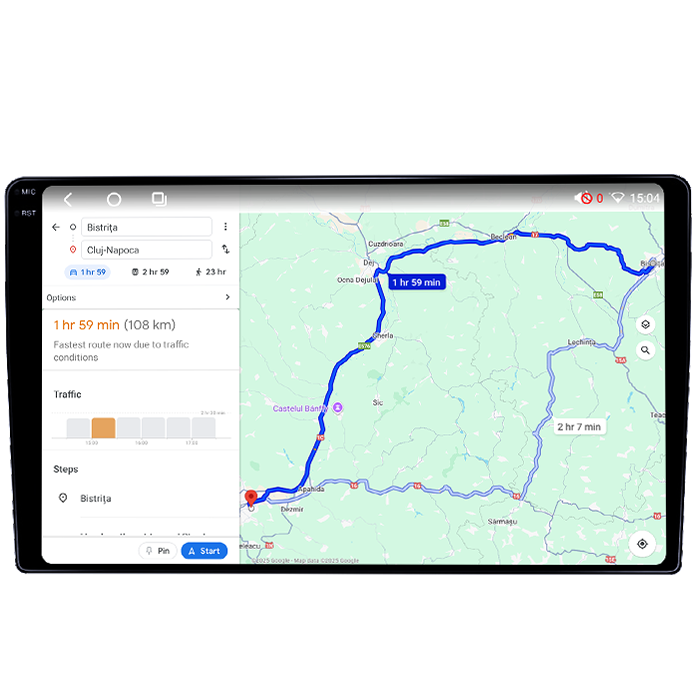 Navigatie dedicata Mitsubishi Airtrek Outlander 2001-2005, 4GB RAM 64GB ROM, Octacore, Android 14, Display QLED 1K 10", Carplay&Android Auto, SIM 4G, Ventilator Activ [4]