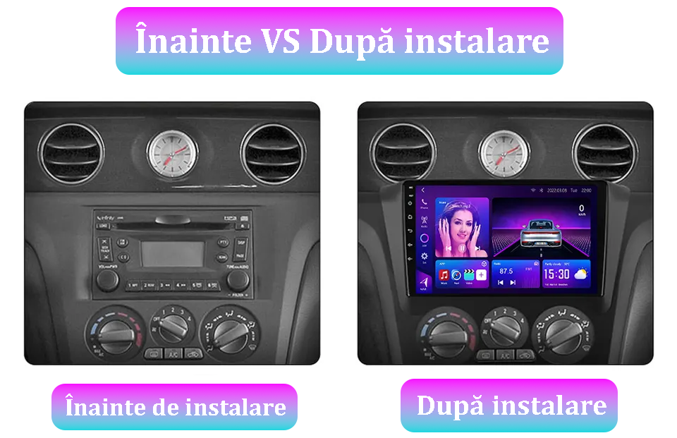 Navigatie dedicata Mitsubishi Airtrek Outlander 2001-2005, 8GB RAM 128GB ROM, Octacore, Platforma TS18, Android 13, Display QLED 10”, Suporta camera 360º, DSP, Carplay&Android Auto, SIM 4G, Ventilator [2]