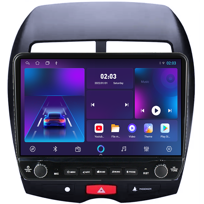 Navigatie dedicata Mitsubishi ASX 2010-2019 Tesla cu butoane rotative model 2024, 4GB RAM 64GB ROM, Procesor Quadcore, Android 14, Display QLED 10", DSP, Carplay&Android Auto [5]