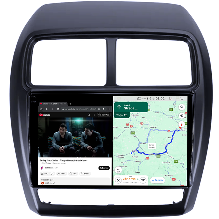 Navigatie dedicata Mitsubishi ASX 2010-2017, 4GB RAM 32GB ROM, Octacore, Android 14, Display QLED  9", DSP, Carplay&Android Auto, SIM 4G, Bluetooth, Ventilator Activ [4]