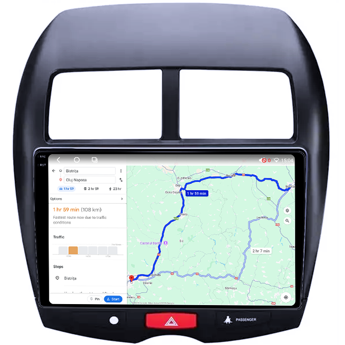 Navigatie dedicata Mitsubishi ASX 2010-2019, 4GB RAM 64GB ROM, Octacore, Android 14, Display QLED 1K 10", Carplay&Android Auto, SIM 4G, Ventilator Activ [4]