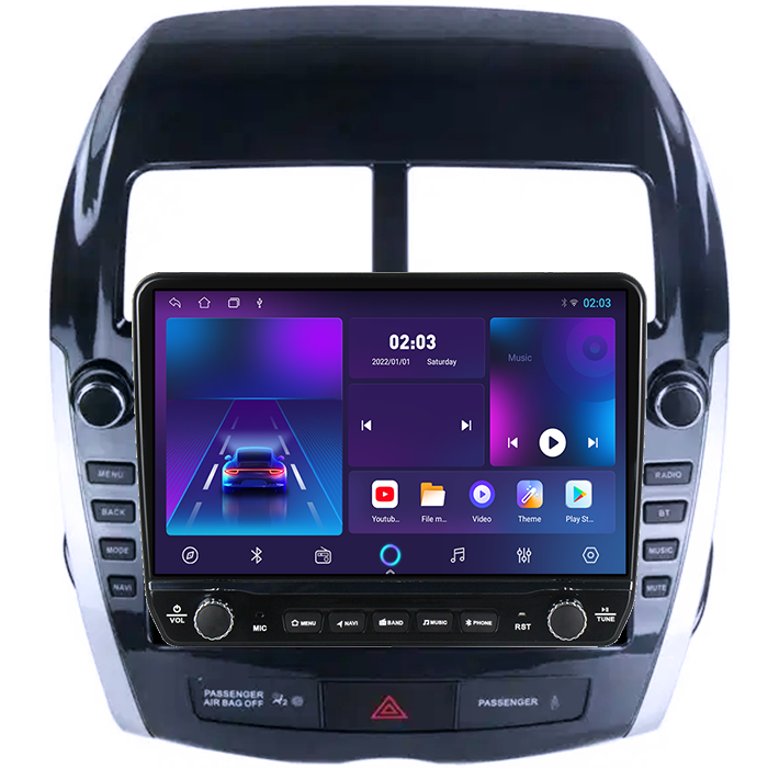 Navigatie dedicata Mitsubishi ASX 2010-2019 Tesla cu butoane rotative model 2024, 4GB RAM 64GB ROM, Procesor Quadcore, Android 14, Display QLED 10", DSP, Carplay&Android Auto [5]