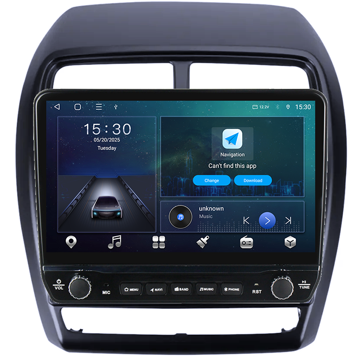 Navigatie dedicata Mitsubishi ASX 2016-2022 Tesla cu butoane rotative model 2024, 4GB RAM 64GB ROM, Procesor Quadcore, Android 14, Display QLED 10", DSP, Carplay&Android Auto [6]