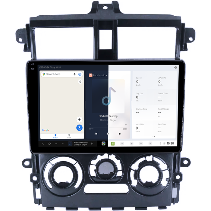 Navigatie dedicata Mitsubishi Colt Plus 2007-2012, DUDU3, 4GB RAM 64GB ROM, Octacore, Platforma 8581, Android, Display QLED 10", DSP, Carplay&AndroidAuto [2]