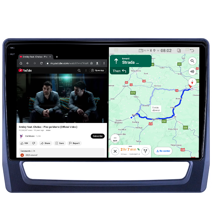 Navigatie dedicata Mitsubishi ASX dupa 2019, 4GB RAM 64GB ROM, Quad Core, Display 10" QLED 1K, Carplay, Android 14, Bluetooth, Magazin Play, Suport Camere AHD [4]