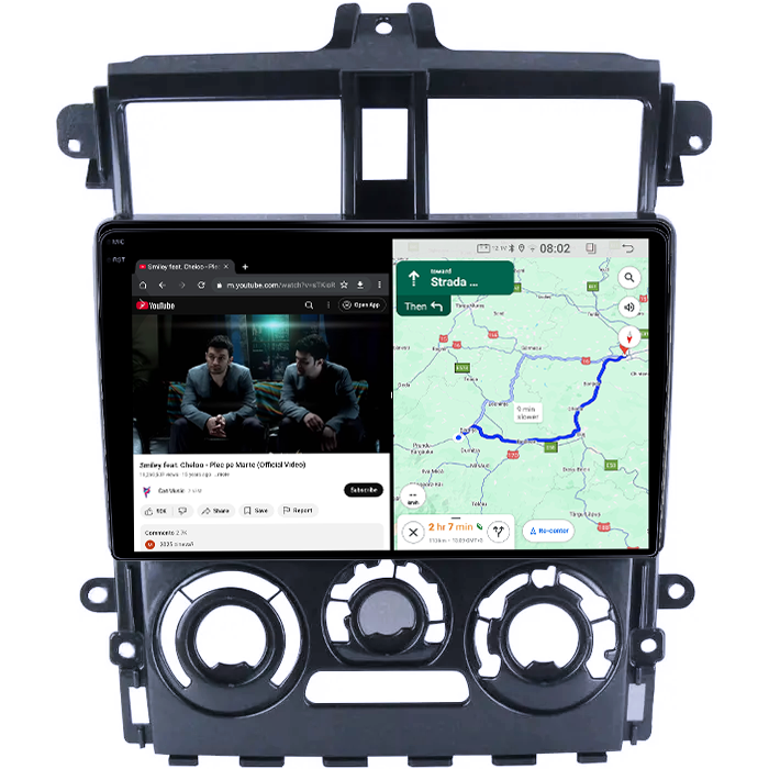 Navigatie dedicata Mitsubishi Colt Plus 2007-2012, 4GB RAM 64GB ROM, Quad Core, Display 9" QLED 1K, Carplay, Android 14, Bluetooth, Magazin Play, Suport Camere AHD [4]