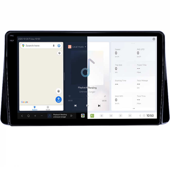 Navigatie dedicata Mitsubishi Eclipse Cross 2018-2019, DUDU3, 4GB RAM 64GB ROM, Octacore, Platforma 8581, Android, Display QLED 10", DSP, Carplay&AndroidAuto [2]