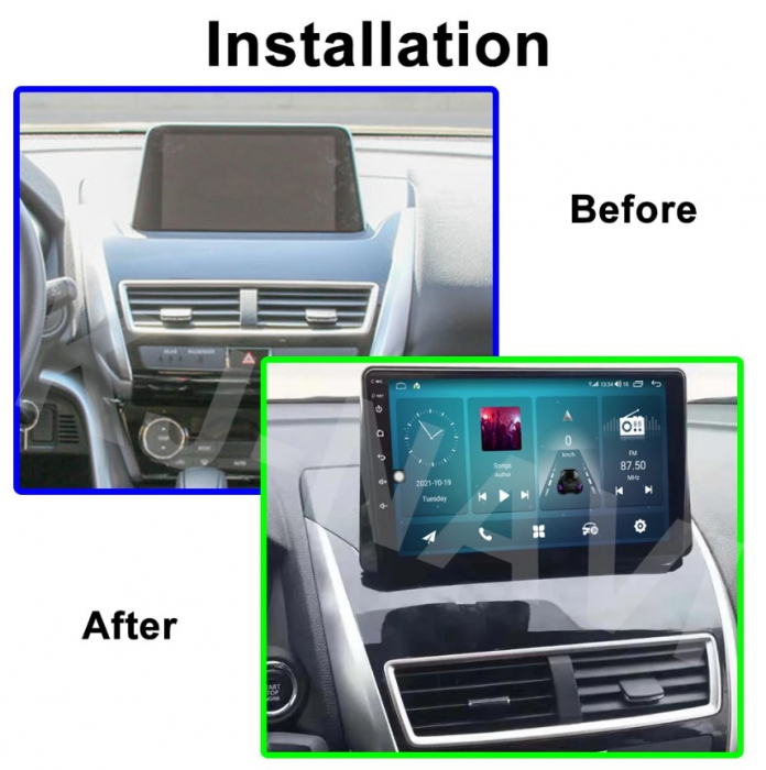 Navigatie dedicata Mitsubishi Eclipse Cross 2018-2019, 4GB RAM 32GB ROM, Octacore, Android 14, Display QLED 10", DSP, Carplay&Android Auto, SIM 4G, Bluetooth, Ventilator Activ [3]
