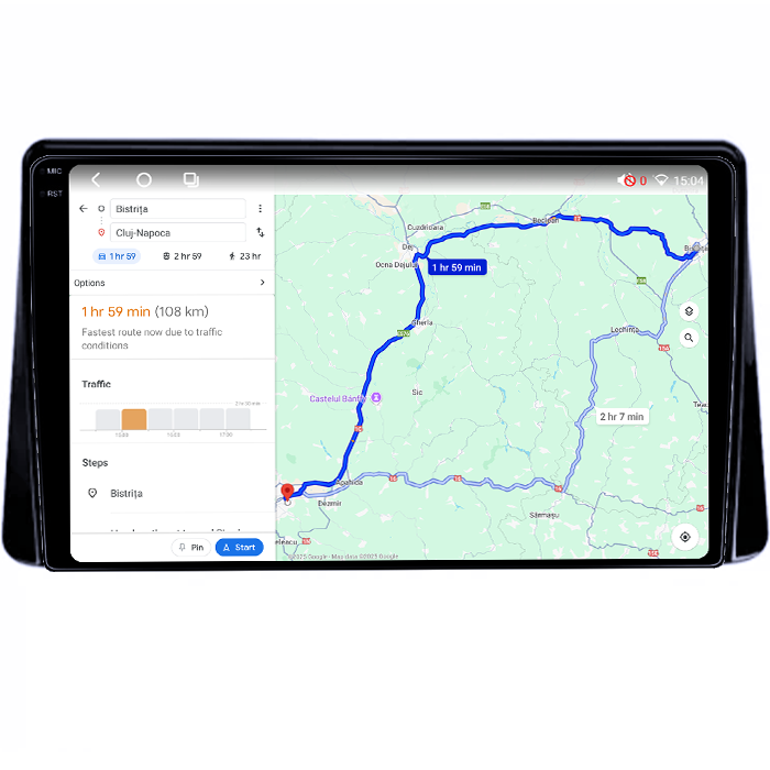 Navigatie dedicata Mitsubishi Eclipse Cross 2018-2019, 4GB RAM 32GB ROM, Octacore, Android 14, Display QLED 1K 10", DSP, Carplay&Android Auto, SIM 4G, Bluetooth, Ventilator Activ [4]