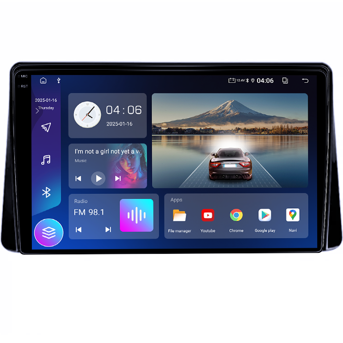 Navigatie dedicata Mitsubishi Eclipse Cross 2018-2019, 8GB RAM 128GB ROM, Octacore, Platforma TS18, Android 14, Display QLED 9", Suporta camera 360", DSP, Carplay&Android Auto [2]