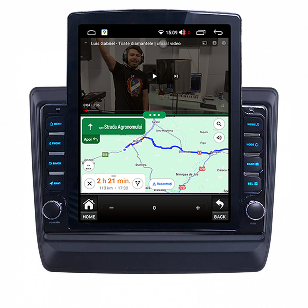 Navigatie dedicata Isuzu D-Max 2020 Tesla Style, ANDROID 13, 9.7 inch , 8+128GB, Internet, Aplicatii, Waze, GPS [5]