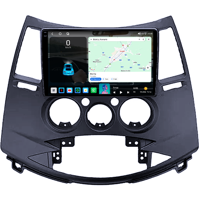 Navigatie dedicata Mitsubishi Grandis 2003-2011, 4GB RAM 64GB ROM, Octacore, Android 14, Display QLED 1K 9", Carplay&Android Auto, SIM 4G, Ventilator Activ [2]