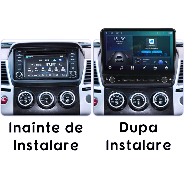 Navigatie dedicata Mitsubishi L200 2008-2016 Tesla cu butoane rotative model 2024, 4GB RAM 64GB ROM, Procesor Quadcore, Android 14, Display QLED 10", DSP, Carplay&Android Auto [7]