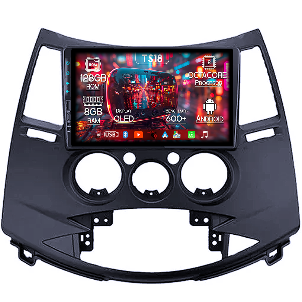 Navigatie dedicata Mitsubishi Grandis 2003-2011, USB&Butoane fizice frontale, Platforma TS18, 9 Inch, 8GB RAM 128GB ROM, Octacore, Android 14, Android Auto&Carplay [1]