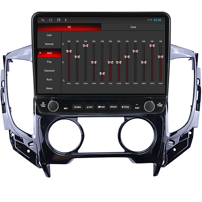 Navigatie dedicata Mitsubishi L200 2015-2019 Tesla cu butoane rotative model 2024, 4GB RAM 64GB ROM, Procesor Quadcore, Android 14, Display QLED 10", DSP, Carplay&Android Auto [2]
