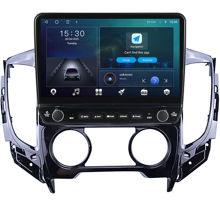 Navigatie dedicata Mitsubishi L200 2015-2019 Tesla cu butoane rotative model 2024, 4GB RAM 64GB ROM, Procesor Quadcore, Android 14, Display QLED 10", DSP, Carplay&Android Auto [6]