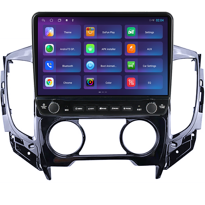 Navigatie dedicata Mitsubishi L200 2015-2019 Tesla cu butoane rotative model 2024, 4GB RAM 64GB ROM, Procesor Quadcore, Android 14, Display QLED 10", DSP, Carplay&Android Auto [4]
