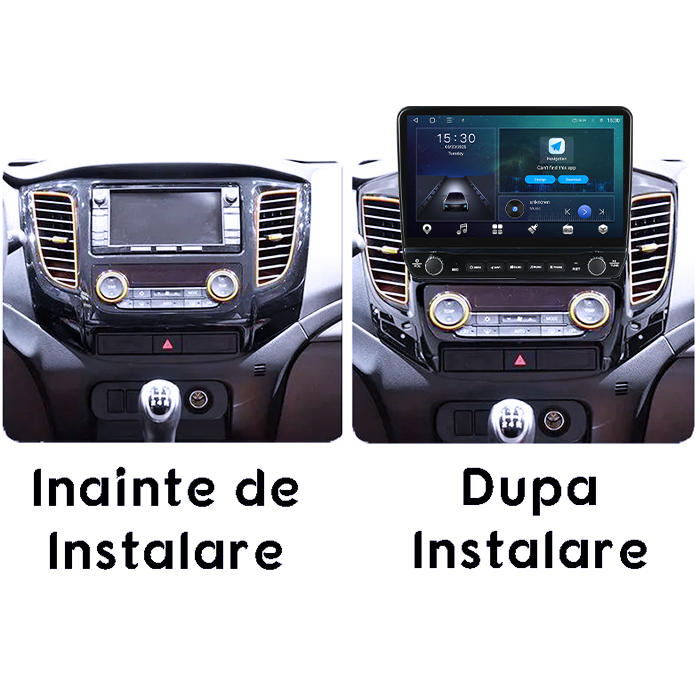 Navigatie dedicata Mitsubishi L200 2015-2019 Tesla cu butoane rotative model 2024, 4GB RAM 64GB ROM, Procesor Quadcore, Android 14, Display QLED 10", DSP, Carplay&Android Auto [7]