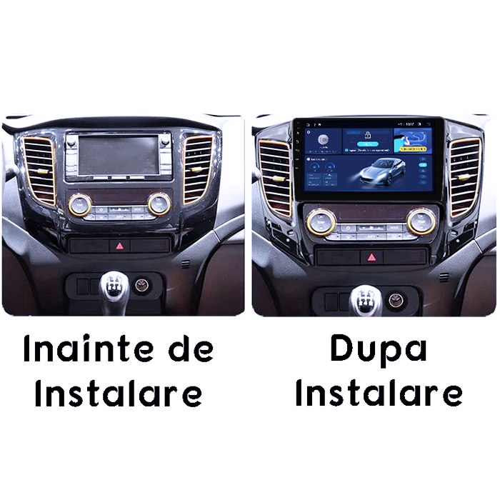 Navigatie dedicata Mitsubishi L200 2015-2019, 4GB RAM 64GB ROM, Quad Core, Display 9" QLED 1K, Carplay, Android 14, Bluetooth, Magazin Play, Suport Camere AHD [5]