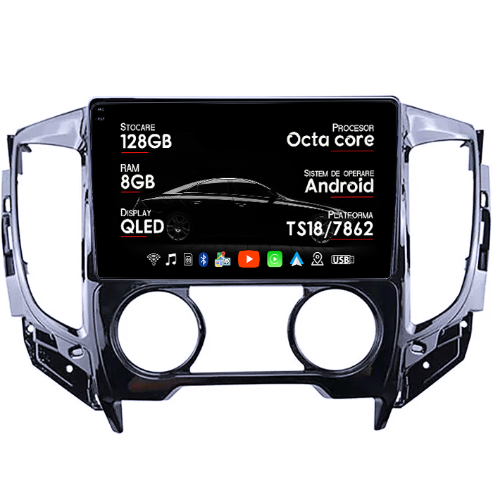 Navigatie dedicata Scirocco 2009-2014, 8GB RAM 128GB ROM, Octacore, Platforma TS18, Android 14, Display QLED 9", Suporta camera 360", DSP, Carplay&Android Auto, SIM 4G, Ventilator Activ [1]