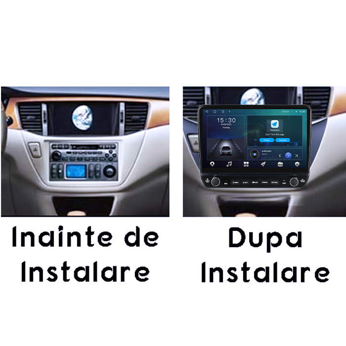 Navigatie dedicata Mitsubishi Lancer 2001-2007 Tesla cu butoane rotative model 2024, 4GB RAM 64GB ROM, Procesor Quadcore, Android 14, Display QLED 10", DSP, Carplay&Android Auto [7]