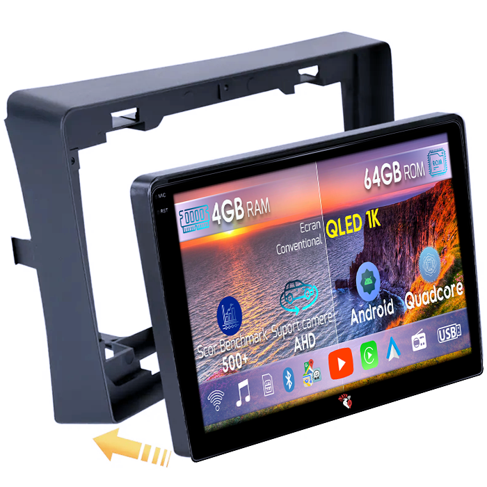 Navigatie dedicata Mitsubishi L200 2018-2020, 4GB RAM 64GB ROM, Octacore, Android 14, Display QLED 1K 9", Carplay&Android Auto, SIM 4G, Ventilator Activ [1]
