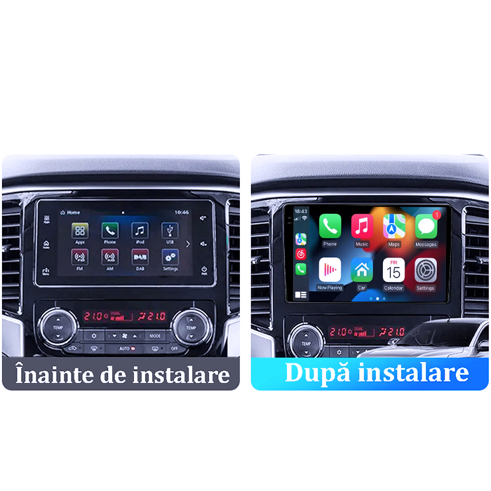 Navigatie dedicata Mitsubishi L200 2018-2020, 4GB RAM 64GB ROM, Procesor Qualcomm Octacore, Android 14, Rezolutie 2K, Display QLED 9", DSP, Carplay&Android Auto, SIM 4G [6]