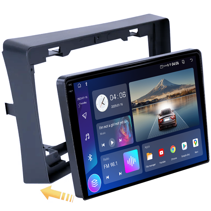 Navigatie dedicata Mitsubishi L200 2018-2020, 4GB RAM 64GB ROM, Quad Core, Display 9" QLED 1K, Carplay, Android 14, Bluetooth, Magazin Play, Suport Camere AHD [4]
