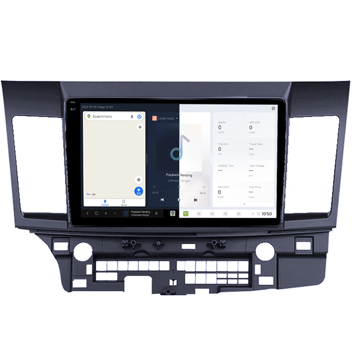 Navigatie dedicata Mitsubishi Lancer 2007-2012, DUDU3, 4GB RAM 64GB ROM, Octacore, Platforma 8581, Android, Display QLED 10", DSP, Carplay&AndroidAuto [2]