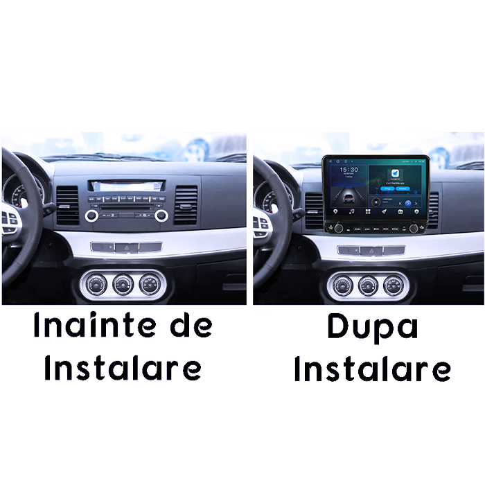 Navigatie dedicata Mitsubishi Lancer 2007-2012 Tesla cu butoane rotative model 2024, 4GB RAM 64GB ROM, Procesor Quadcore, Android 14, Display QLED 10", DSP, Carplay&Android Auto [7]