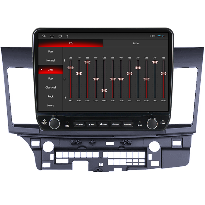 Navigatie dedicata Mitsubishi Lancer 2007-2012 Tesla cu butoane rotative model 2024, 4GB RAM 64GB ROM, Procesor Quadcore, Android 14, Display QLED 10", DSP, Carplay&Android Auto [2]