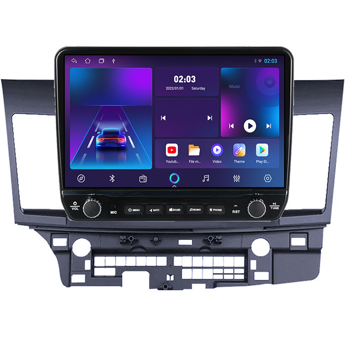 Navigatie dedicata Mitsubishi Lancer 2007-2012 Tesla cu butoane rotative model 2024, 4GB RAM 64GB ROM, Procesor Quadcore, Android 14, Display QLED 10", DSP, Carplay&Android Auto [5]